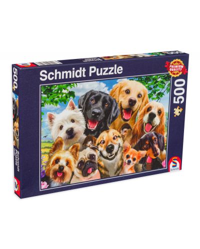 Puzzle Schmidt de 500 piese - Dog Selfie - 1