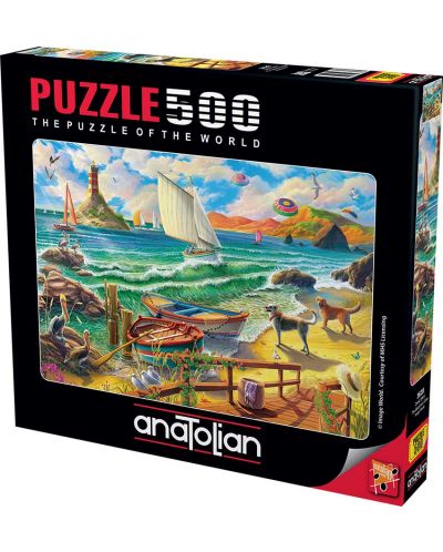 Puzzle Anatolian 500 de piese - Seaside View  - 1
