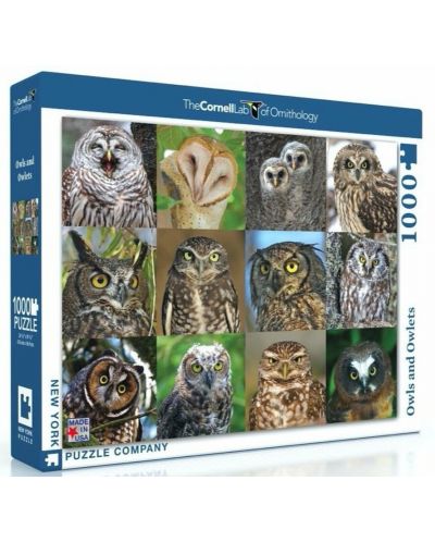  Puzzle New York Puzzle de 1000 piese - Owls and Owlets - 1
