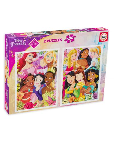 Puzzle Educa de 2 x 500 piese - Printese Disney - 1