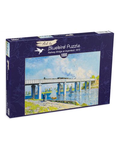 Puzzle Bluebird de 1000 piese - Railway Bridge at Argenteuil, 1873 - 1