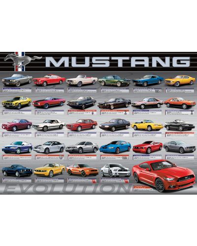 Puzzle Eurographics de 1000 piese – Dezvoltarea automobilelor Ford Mustang - 2