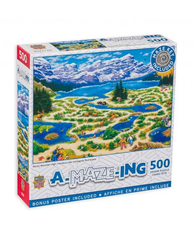 Puzzle Master Pieces din 500 de piese - Vedere la Rocky Mountain - 1