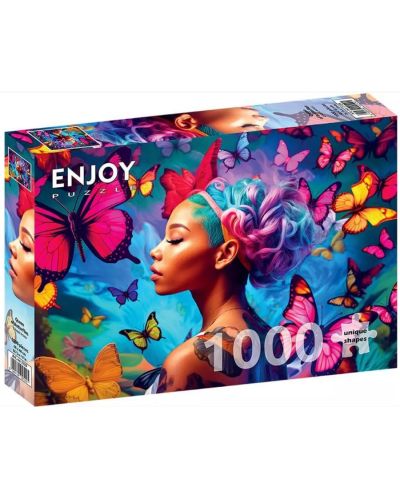 Puzzle Enjoy din 1000 de piese - Regina fluturilor - 1