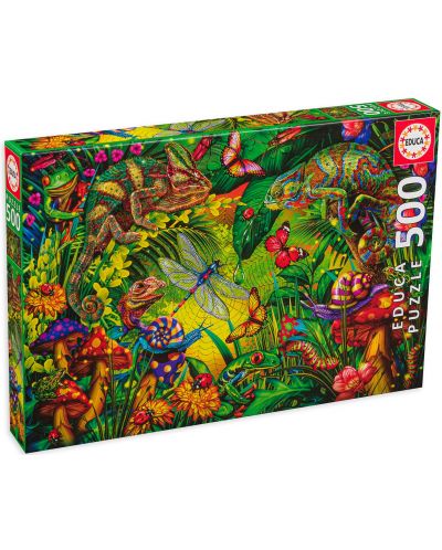 Puzzle Educa din 500 de piese - Pădure colorată - 1