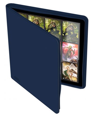 Ultimate Guard Zipfolio 24-Pocket XenoSkin Quadrow Card Storage Folder - Albastru (480 buc.) - 4