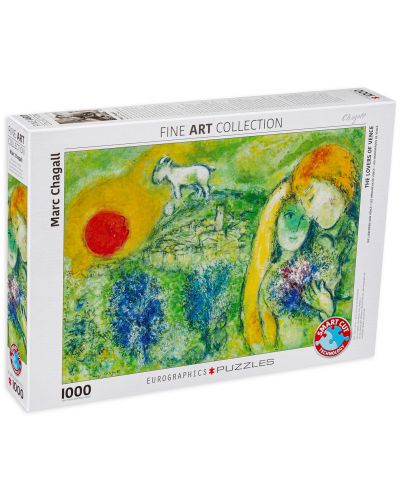 Puzzle Eurographics de 1000 piese – Indragostitii de la Vance Mark Chagall - 1