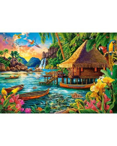 Puzzle Castorland din 1000 de piese - Insulă tropicală - 2