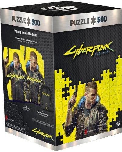 Puzzle Good Loot de 500 de piese - Cyberpunk 2077: Keyart Male V - 1