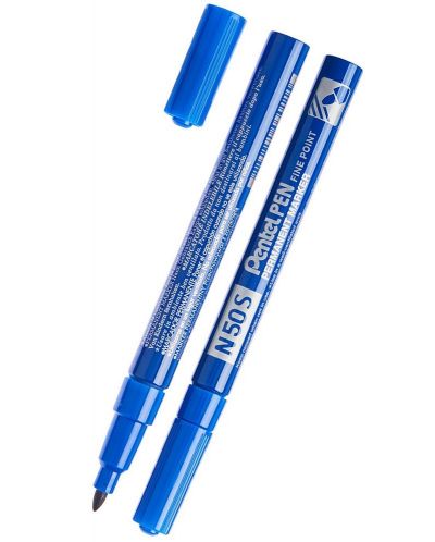 Marker permanent Pentel N50S 1.0mm, albastru - 1
