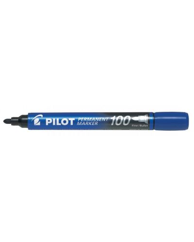 Marker permanent Pilot 100 - Albastru - 1