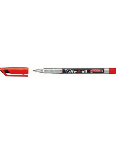 Fineliner permanent Stabilo - Write-4-All, 0.7 mm, roșu - 1