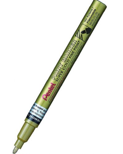 Marker permanent Pentel Paint MSP10 - 2.9 mm, auriu - 1