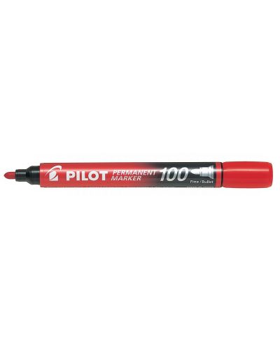 Marker permanent Pilot 100 - Rosu - 1