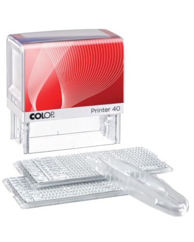 Ştampila Colop Printer - Auto-stivuire, chirilic și latin - 1