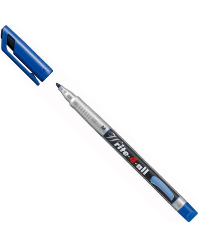 Fineliner permanent Stabilo - Write-4-All, 0.7 mm, albastru - 2
