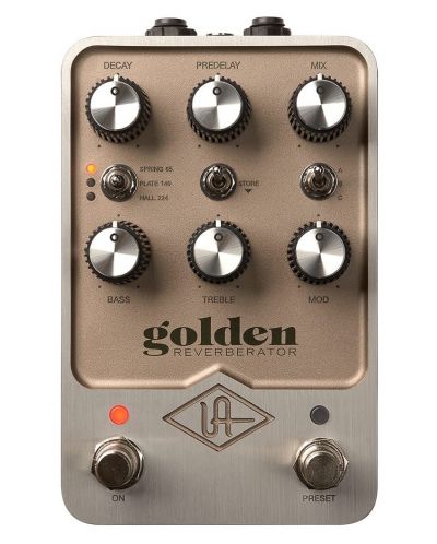Pedală de efecte sonore Universal Audio - Golden Reverb, culoare aurie - 1