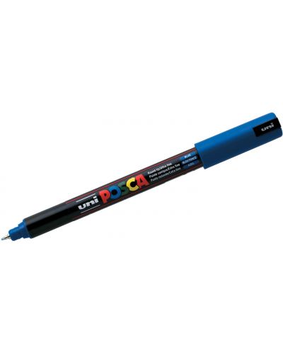 Marker permanent cu varf rotund Uni Posca - PC-1MR, 0,7 mm, albastru - 1