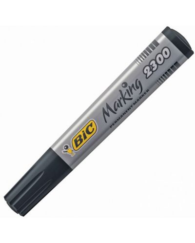 Marker permanent Bic - 2300 tesit, negru - 1