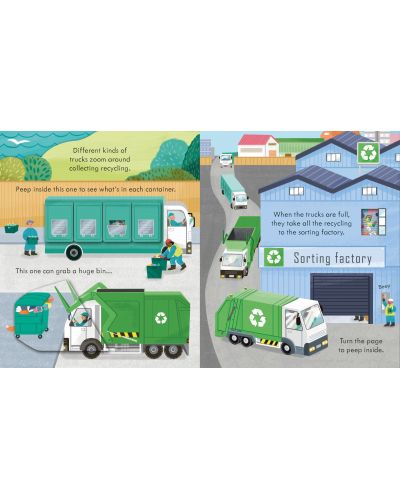 Peep Inside How a Recycling Truck Works - 2