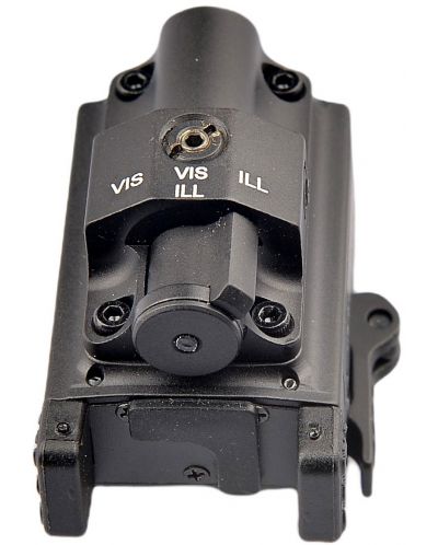 Lanternă pistol Dulotec - G4, sub-țeavă cu laser indicator direcție, roșu - 4