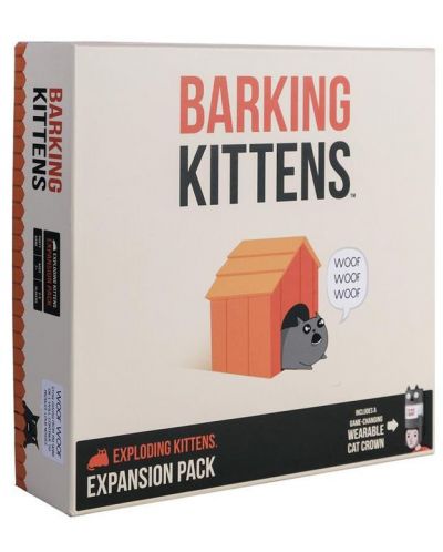 Extensie pentru joc de societate Exploding Kittens - Barking Kittens - 1