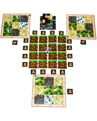 Joc de societate Minecraft: Builders & Biomes - familie - 3