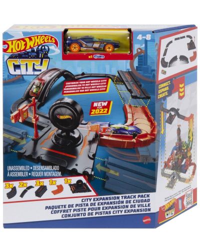 Pista Hot Wheels City - Expansion Track, cu 10 piese - 1