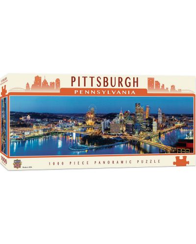 Puzzle panoramic Master Pieces de 1000 piese - Pittsburgh Pensilvania - 1