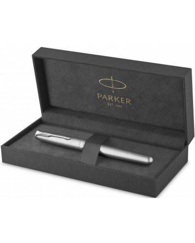 Parker Sonnet Essential - Argintiu, cu carcasă - 4