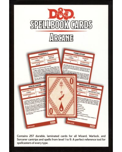 Completare pentru jocul de rol Dungeons & Dragons - Spellbook Cards: Arcane - 2