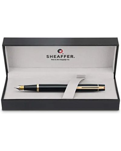 Stilou Sheaffer - 300, negru cu aur, M - 7