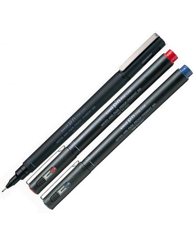 Liner Uniball Pin Fine – Rosu, 0.3 mm - 1