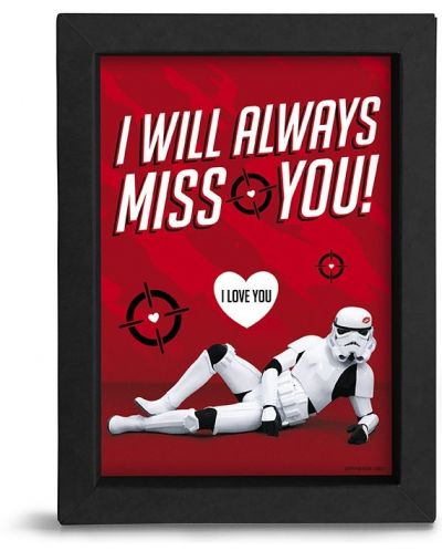 Afiș înrămat The Good Gift Movies: Star Wars - I will always miss you - 1