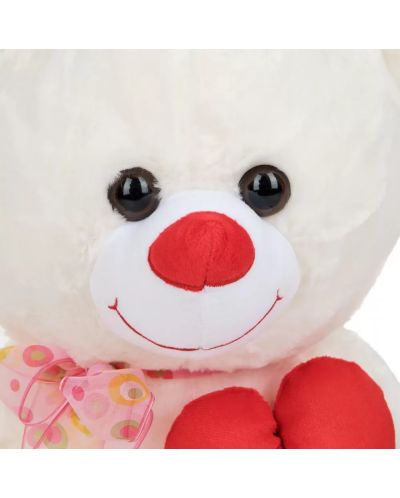 Ursuleț Tea Toys - cu inima, alb, 47 cm - 4