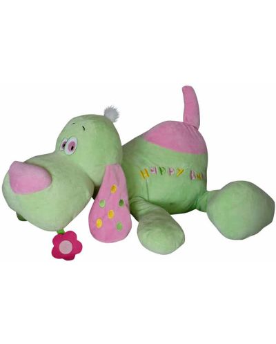 Jucărie de pluș Amek Toys - Câine culcat, verde, 65 cm - 1