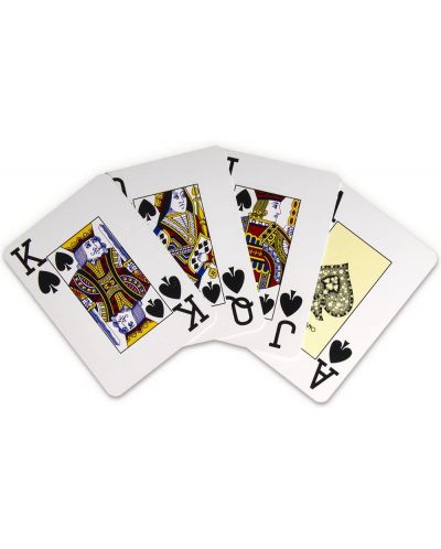 Carti de poker din plastic Texas Poker - spate negru - 2