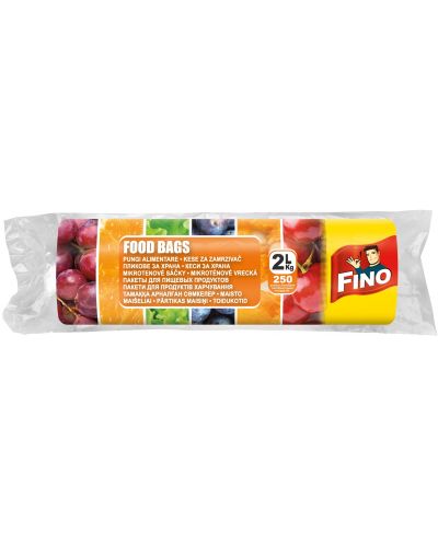 Pungi pentru alimente Fino - 2 L, 24 x 28 cm, 250 buc - 1