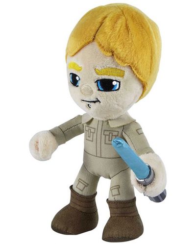 Figurină de pluș Mattel Movies: Star Wars - Luke Skywalker with Lightsaber (Light-Up), 19 cm - 5
