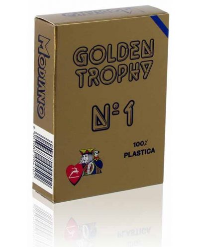 carti de joc flexibile Golden Trophy - spatele albastru - 1