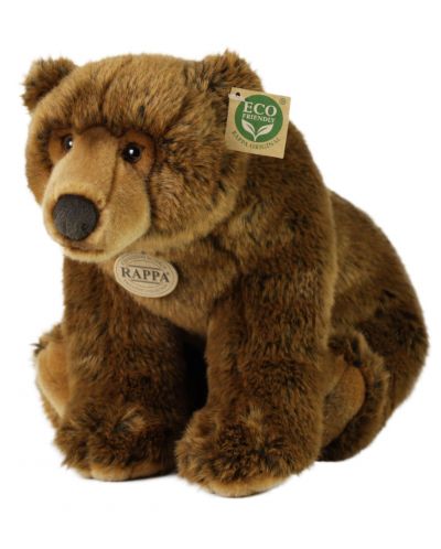 Jucărie de plus Rappa Eco Friends  - Ursul brun, așezat, 40 cm - 1