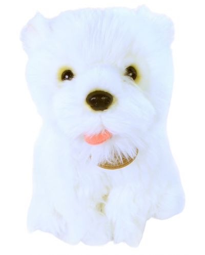 Jucărie de pluș Rappa Eco Friends - Câine West Highland White Terrier, 23 cm - 1