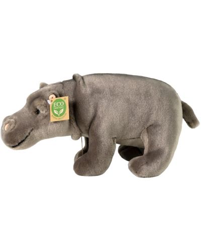 Jucărie de pluș Rappa Eco Friends - Hippo, în picioare, 30 cm - 2