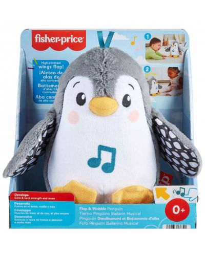 Jucarie de plus Fisher Price - Flap & Wobble Penguin - 6
