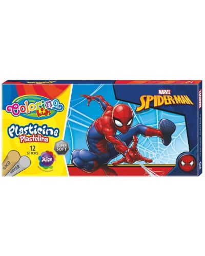 Plastelina Colorino - Marvel Spider-man, 12 culori	 - 1