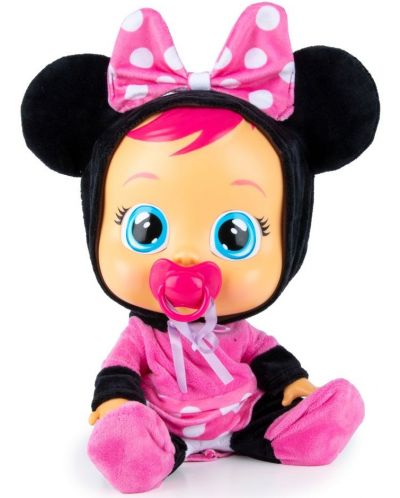 Papusa bebe-plangacios cu lacrimi IMC Toys Cry Babies - Minnie Mouse - 5