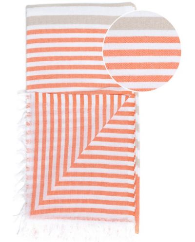 Prosop de plajă în cutie Hello Towels - Bali, 100 x 180 cm, 100% bumbac, portocaliu-bej - 2