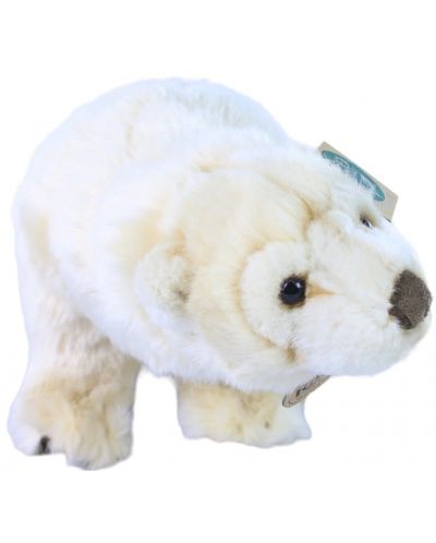 Jucărie de pluș Rappa Eco Friends - Urs polar alb, stând, 33 cm - 1