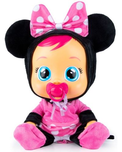 Papusa bebe-plangacios cu lacrimi IMC Toys Cry Babies - Minnie Mouse - 3
