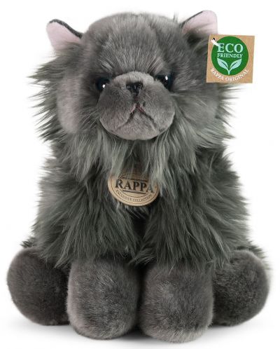 Jucărie de plus Rappa Eco Friends  - Pisică persană cu păr lung, așezată, 30 cm - 2